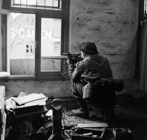 warhistoryonline - A sniper from “C” Company, 5th Battalion, The...