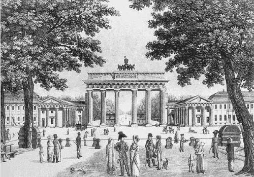 187o:Das Brandenburger Tor zu Berlin  von J D/ Friedrich...