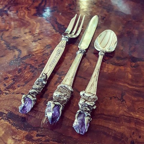 cryingcucumber - sosuperawesome - Crystal Goblets, Cutlery and...
