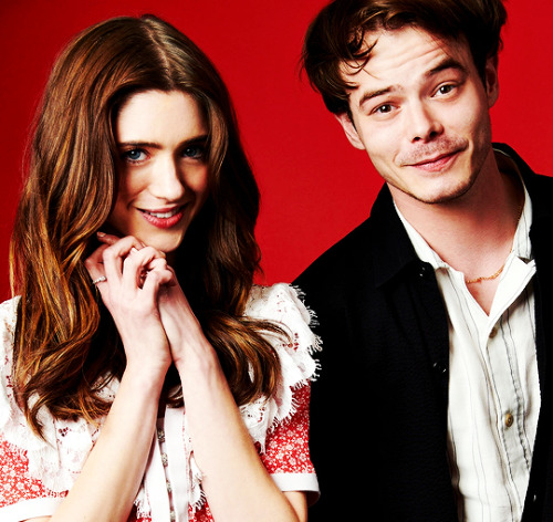 strangerthingscast - Natalia Dyer and Charlie Heaton photographed...
