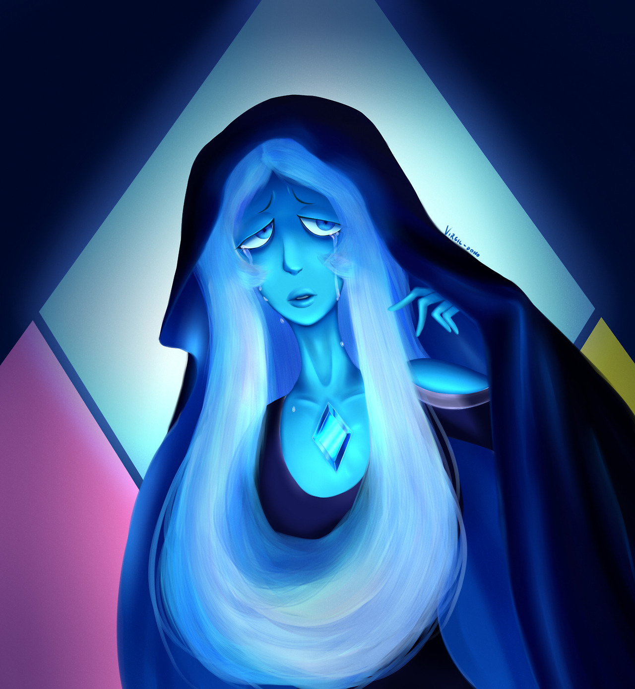 Big blue mom. Wanted to try digital painting again after almost a year, this time i really like the result. Hope you like it.