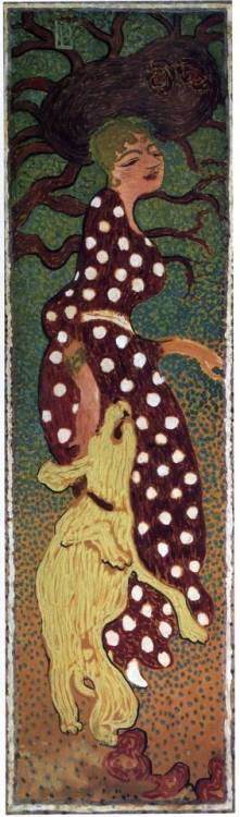 artist-bonnard:Woman in a Polka Dot Dress, 1898, Pierre...