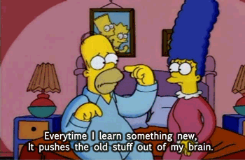 Image result for homer when you learn something new gif