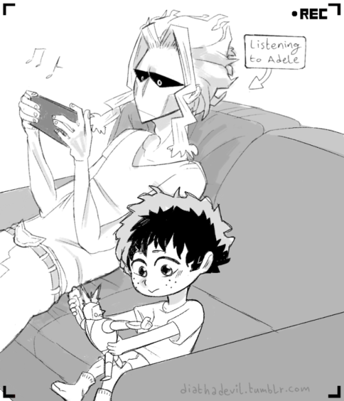 diathadevil - Hi hello I’m here with another Dad Might and Izuku...