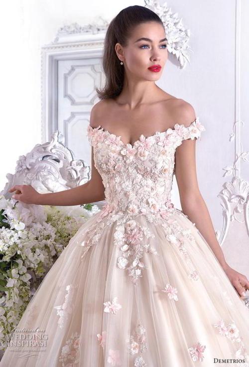 (via Platinum by Demetrios 2019 Wedding Dresses | Wedding...