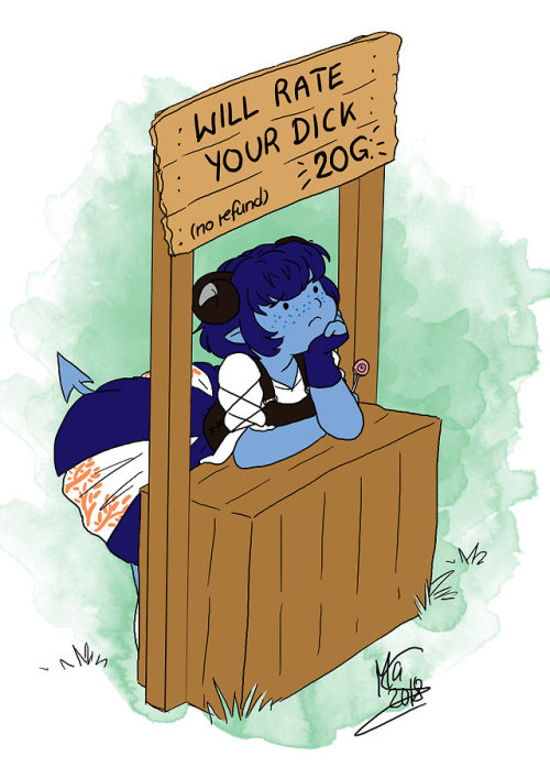 dottedmelonart - Jester seems to be an expert. She should cash in...