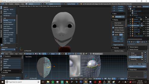 welp id say the head mesh is pretty much done. I just gotta...