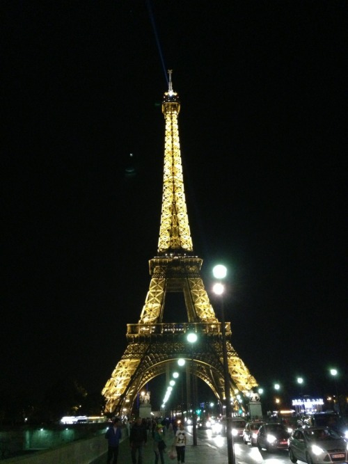 Paris alive at night.