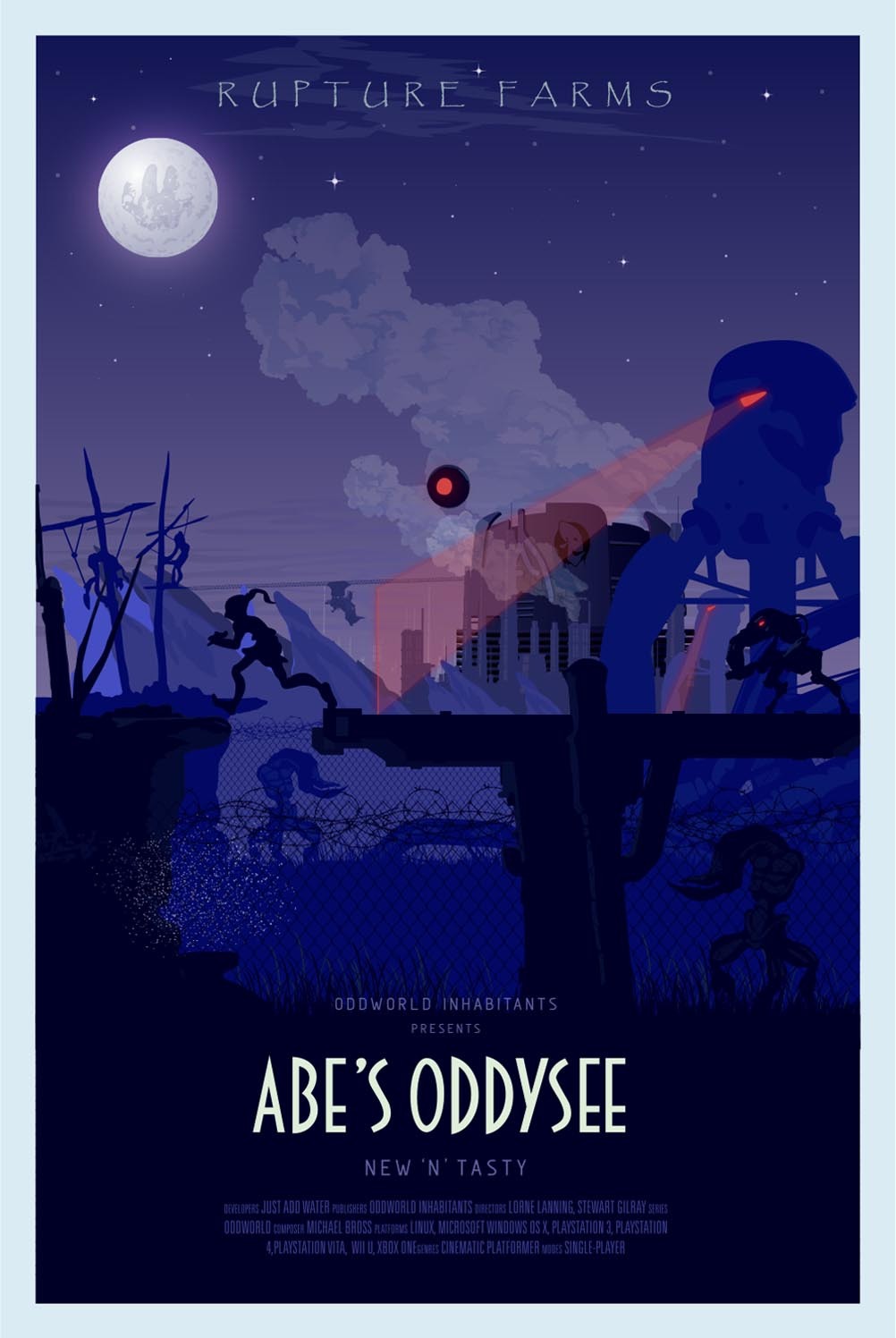 Oddworld Abe’s Oddysee Video Game Posters...