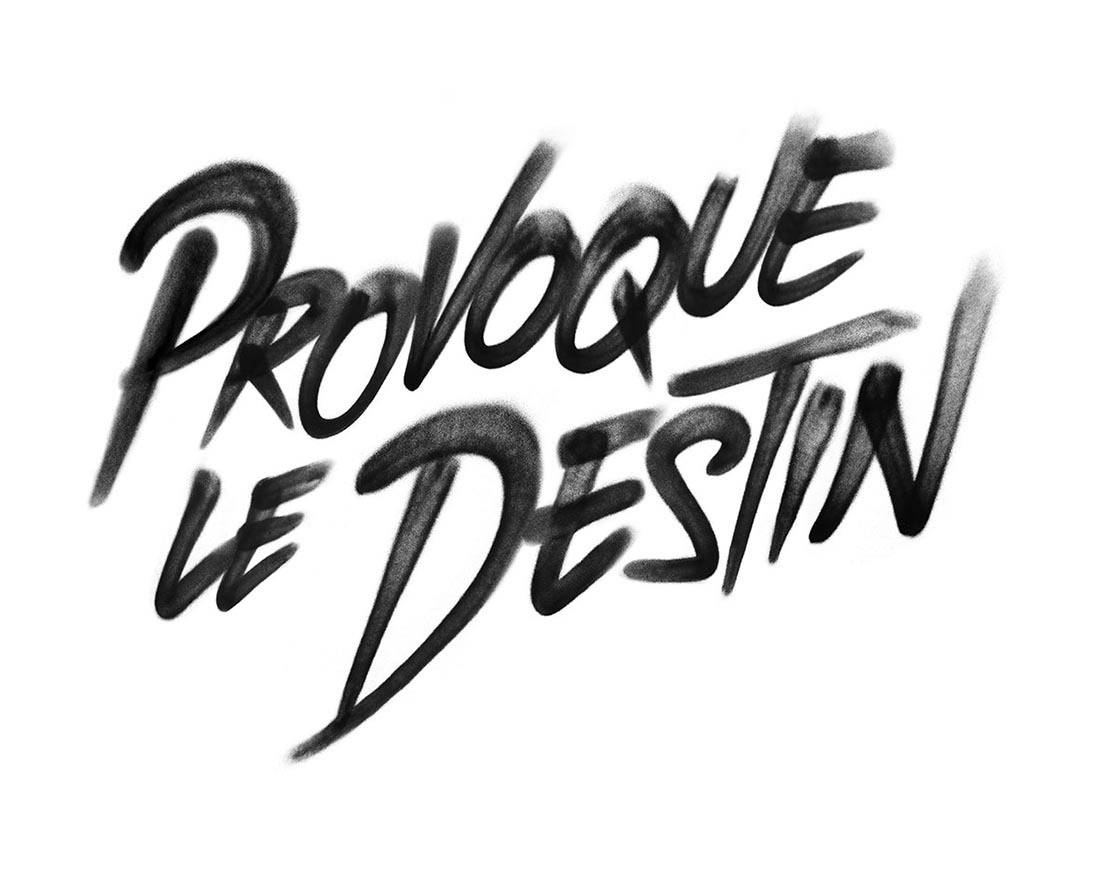 France’s “Provoque le Destin” Typography by Alexis Taïeb  Using spray cans, French artist Alexis Taïeb - Alexis (a.k.a Tyrsa) - handcrafted the type for France’s World Cup campaign and the launch of their new Nike kits.
[[MORE]]
French football is a...