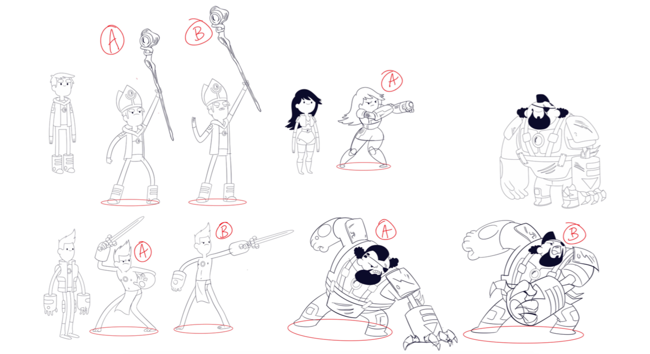 A Bravest Warriors tapletop RPG episode, anyone? Here are a few designs from Nelvana