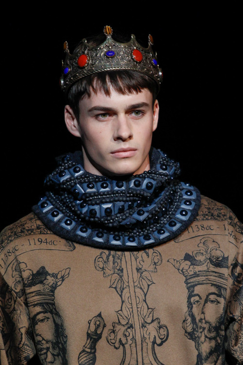 dacrilagnia:Dolce & Gabbana Fall 2014 Menswear (Details)