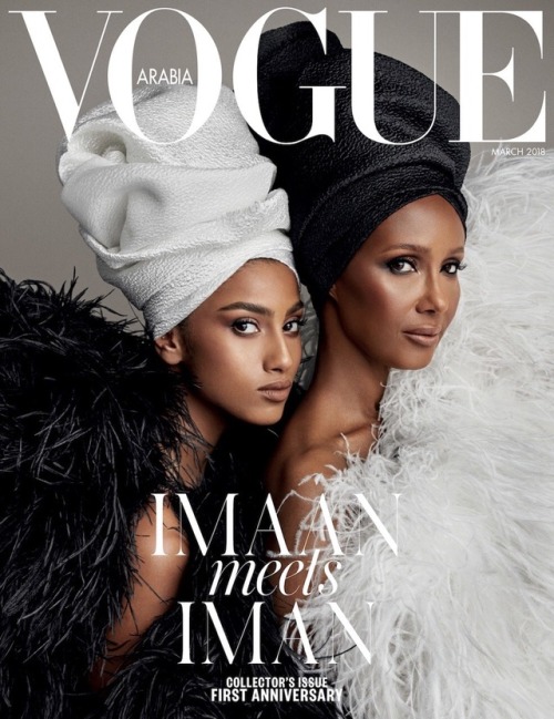 femmequeens - Imaan Hammam and Iman photographed by Patrick...