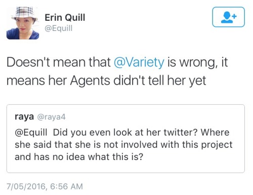 thetaylorsorrel - “Her agents didn’t tell her yet” does Erin...