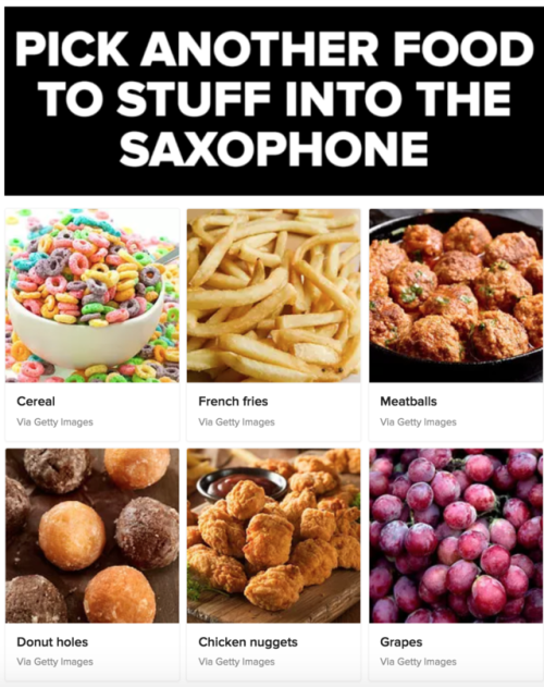 Stuff A Bunch Of Food Inside A Saxophone To See What Dog You Are