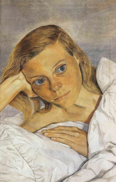 afrouif - Lucian Freud • Girl in Bed 1952