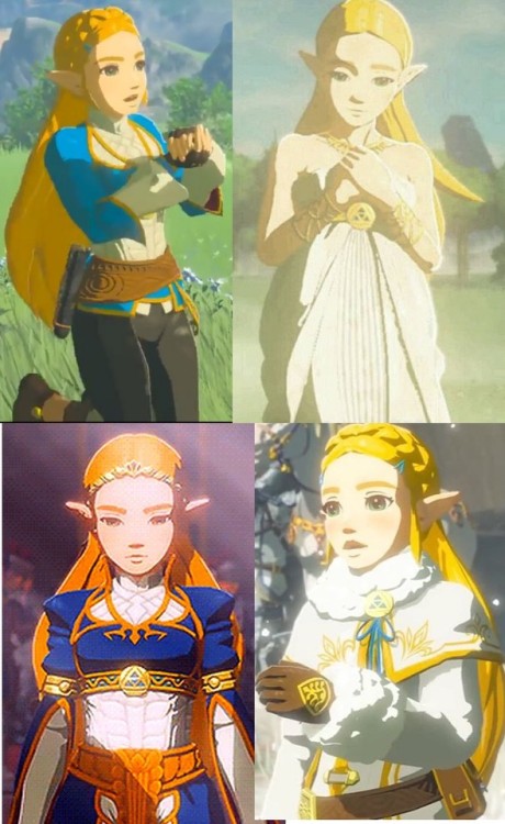 narayu-crea:Princess ZeldaBreath of The Wild all costumes...