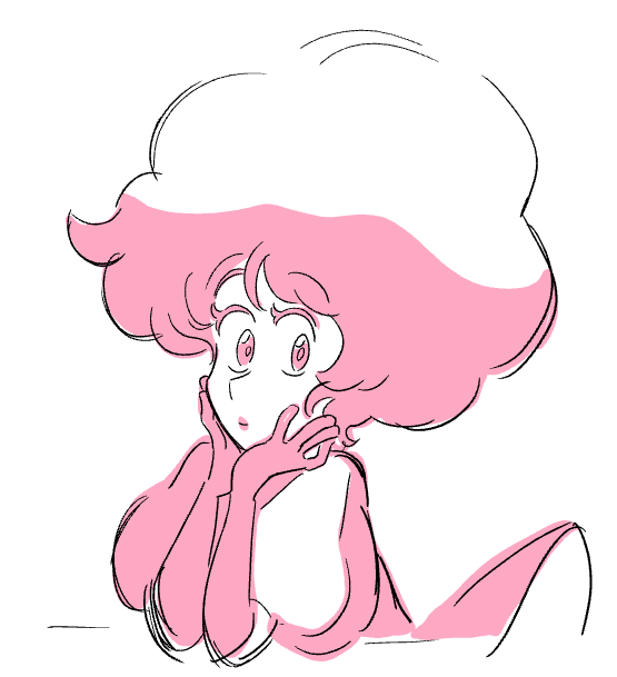 Just unearthed some Pink Diamond drawings back from when her model sheet was being made… Superstar Colin asked me to do a couple drawings of her for some ideas about her face/eyes I think. This was...