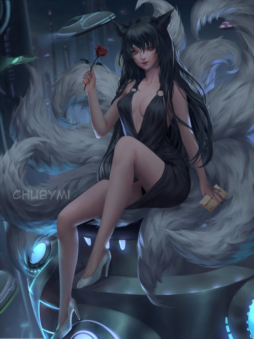 s2ahri - Commission - Ahri League of legends by ChubyMi - 3