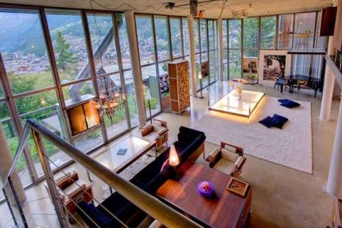 stylish-homes - Loft in the Swiss Alps by architect Heinz Julen...