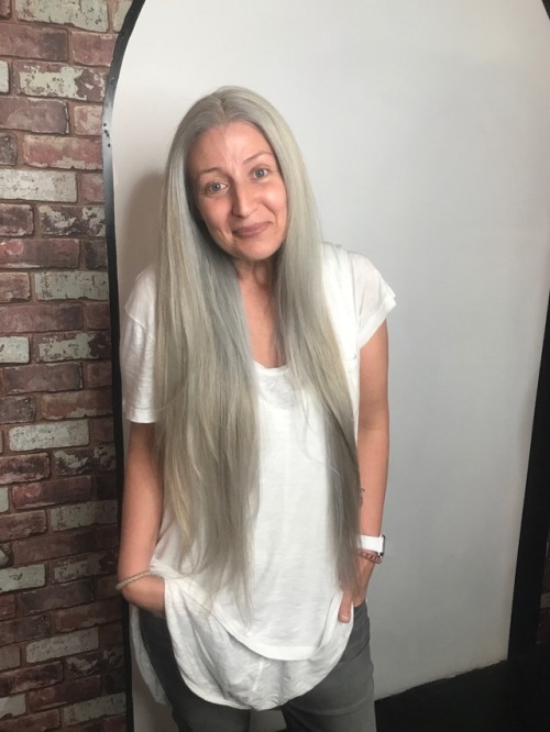 Amazing transformation by Jeanise!!!This platinum hair looks...
