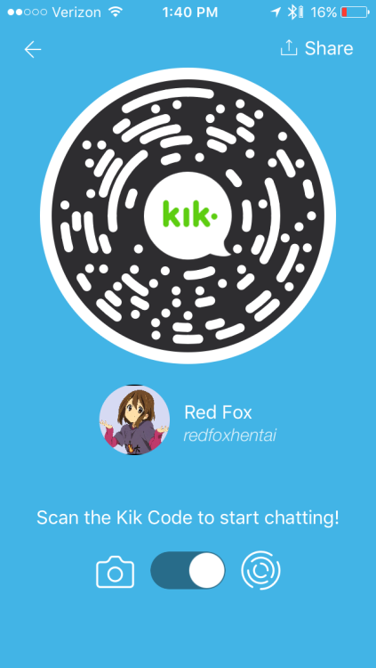 redfoxhentai - My Kik is back. HMU of you want to chat.Ps very...