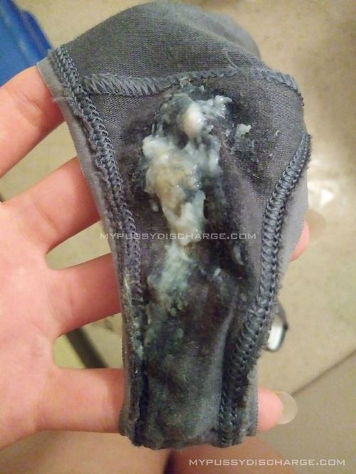 mypussydischarge - Used panties full of pussy discharge after...