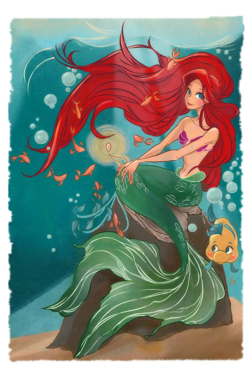 princessesfanarts - Ariel from the Little Mermaid by yienyien