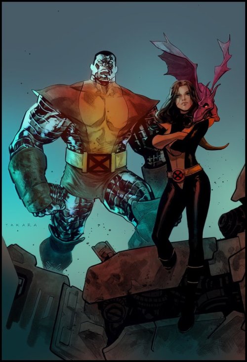 comicsforever - X-Men - Power Couples // artwork by Marcio Takara...