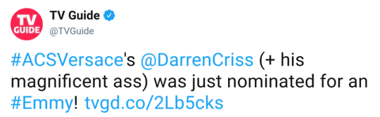 Topics tagged under emmys on Darren Criss Fan Community Tumblr_pbs4syJ4641wpi2k2o1_540