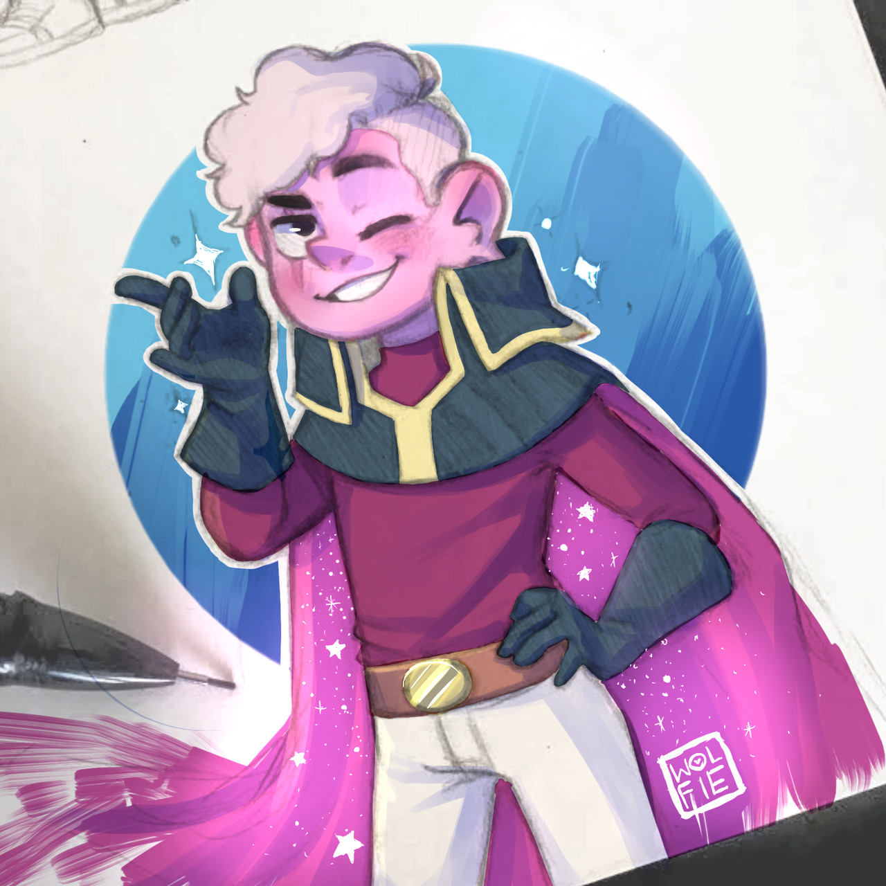 Lars Of The Stars (colored digitally) I love this pink muffin
