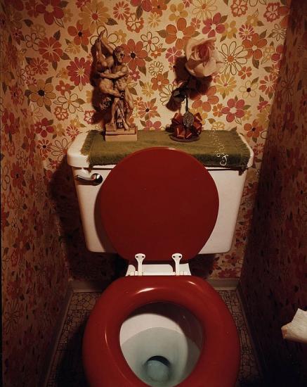 beatnikdaddio - BILL OWENS Untitled (Red toilet), ca. 1971-72...