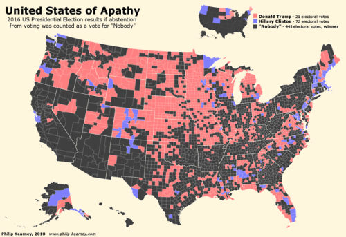 land-of-maps - United States of Apathy - 2016 US Presidential...