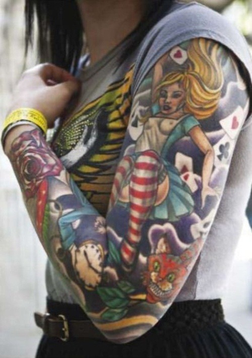 alice in wonderland tattoos on Tumblr - Alice In Wonderland Tattoo Tumblr