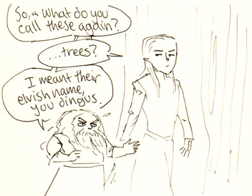 lauren-draws-things - “Often [Legolas] took Gimli with him when he...