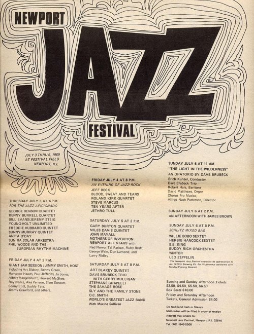themaninthegreenshirt - Newport Jazz Festival, 1969 - what a...