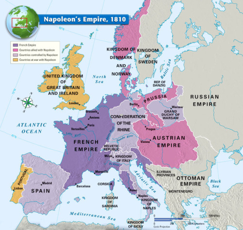 mapsontheweb:Napoleon’s Empire 1810.
