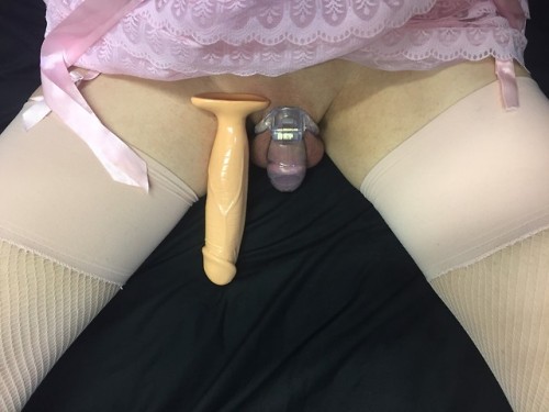partiesfor - Sissy cuteness & a monster cock plug ;P My...