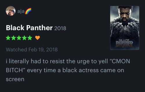 chrisandfem - some of my favorite reviews of Black Panther (so...