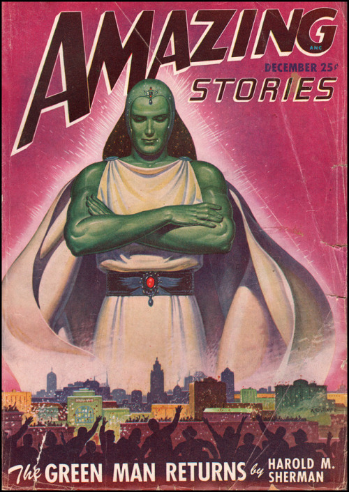 wonderful-strange - Amazing Stories, December 1947. Cover art by...
