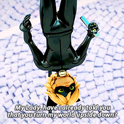 miraculousdaily - the first time Chat called her “my lady” and...