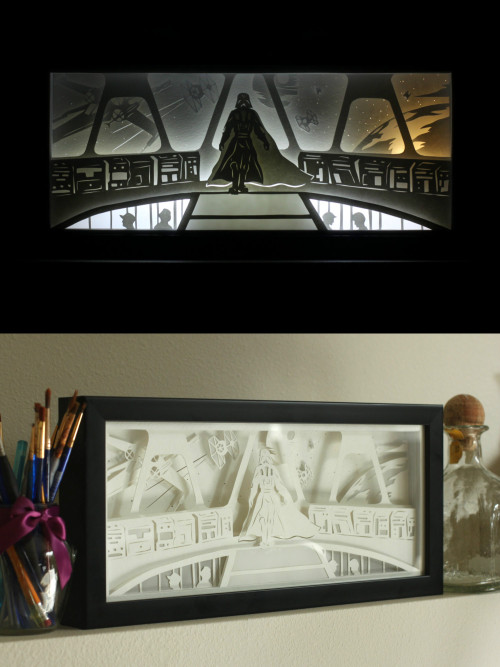 221aubrina - sosuperawesome - Papercut Lightboxes by Badger...
