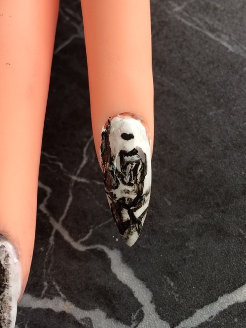 donkamatic - Junji Ito nails! Took me all day and the pinky is...