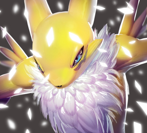 idylean - One face a day 198/365. Renamon  (Digimon...