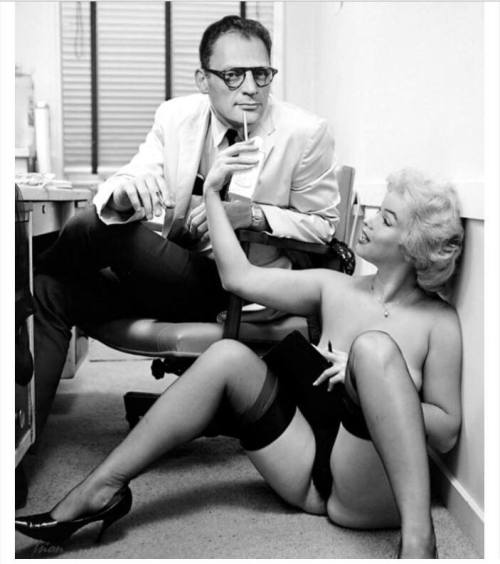 emanresumodnara - Marilyn Monroe and Arthur Miller photographed...