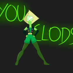 Peridot’s new form 💚
I don’t have any ideas for Lapis :c