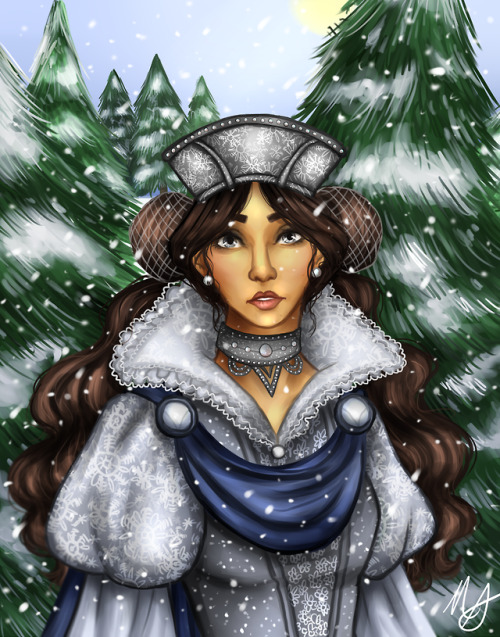 auggusst-art - winter queen for my campus juried exhibition