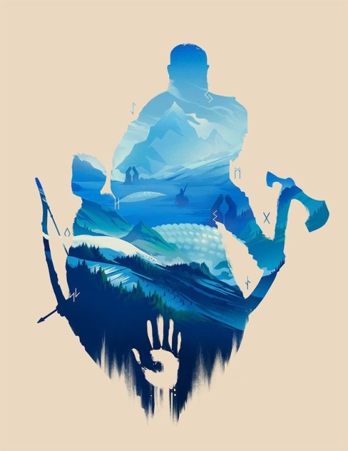 pixalry:God of War - Created by Jeff LangevinPrints...