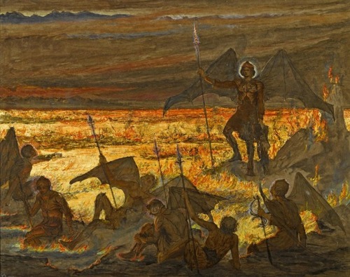 themacabrenbold - Satan awakening his Legions, 1913 by Estella...