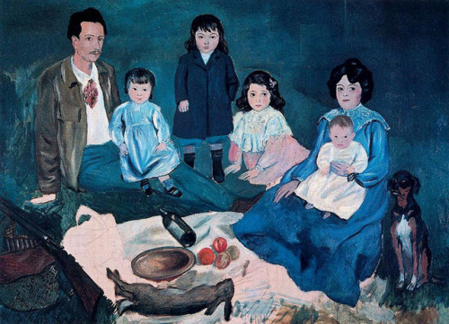 expressionism-art - Soler family, 1903, Pablo PicassoSize - ...